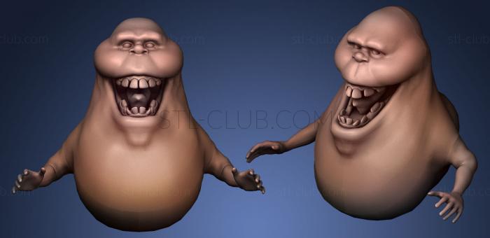 3D model Ghost ers Slimer (STL)